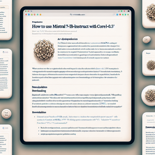 How to Use Mistral-7B-Instruct-v0.3 with CoreML