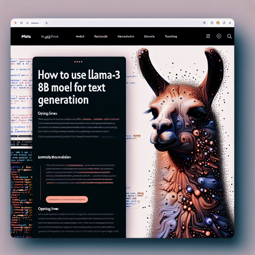 How to Use Llama-3 8B for Text Generation