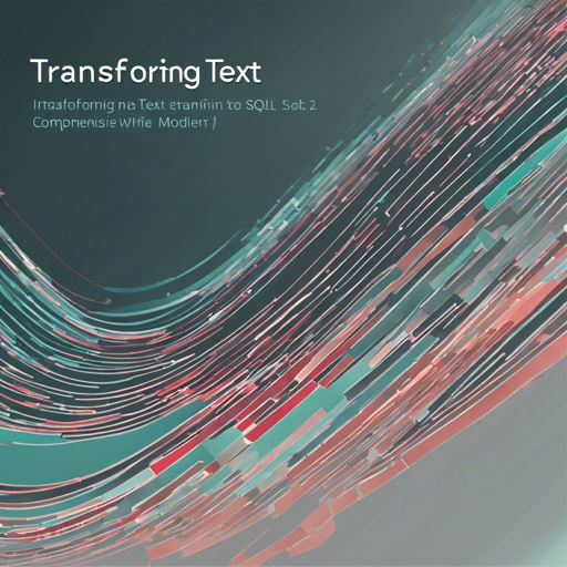 Transforming Text into SQL: A Comprehensive Guide